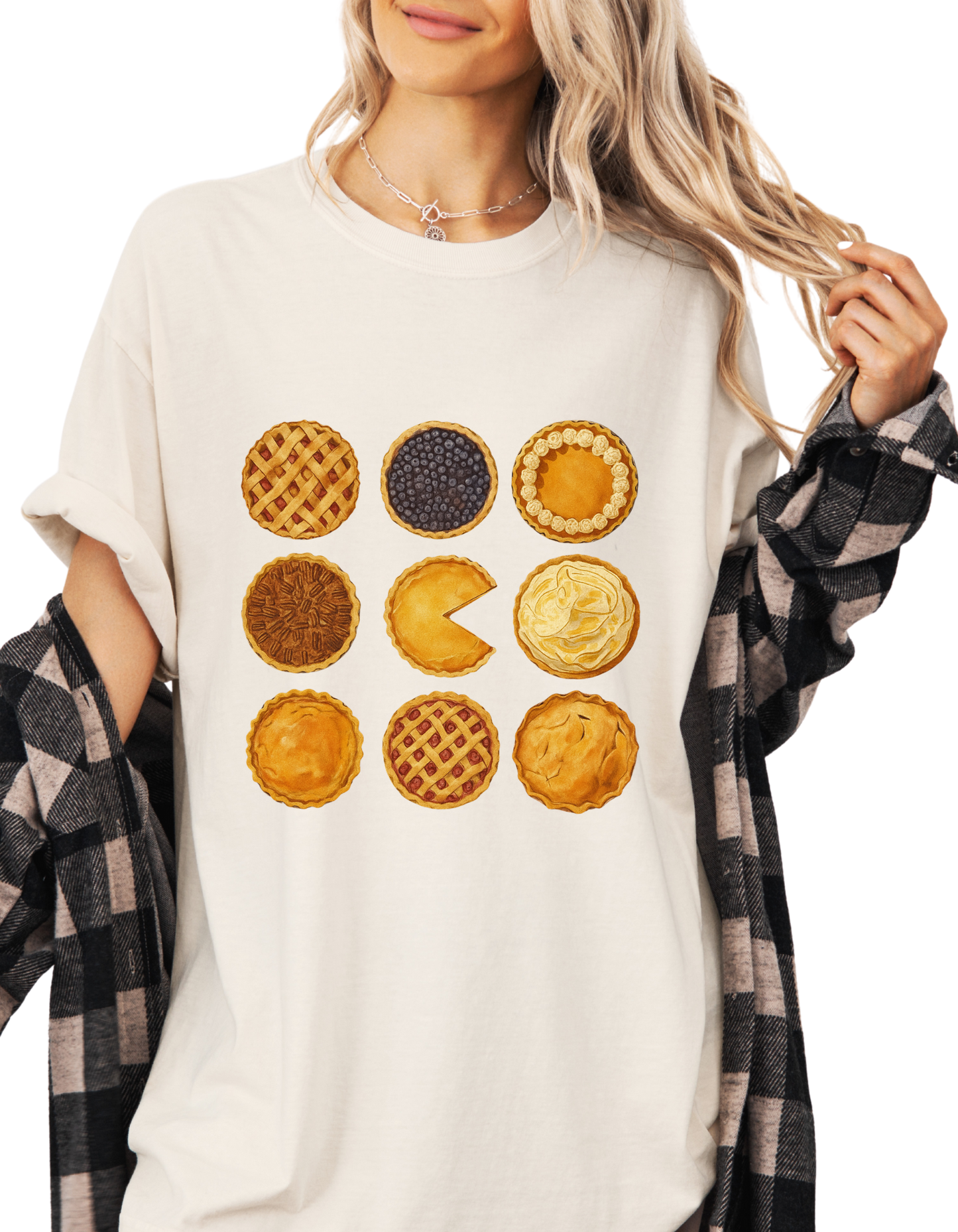 Cozy Fall Pie Sweatshirt – Retro Thanksgiving Dessert Graphic Tee