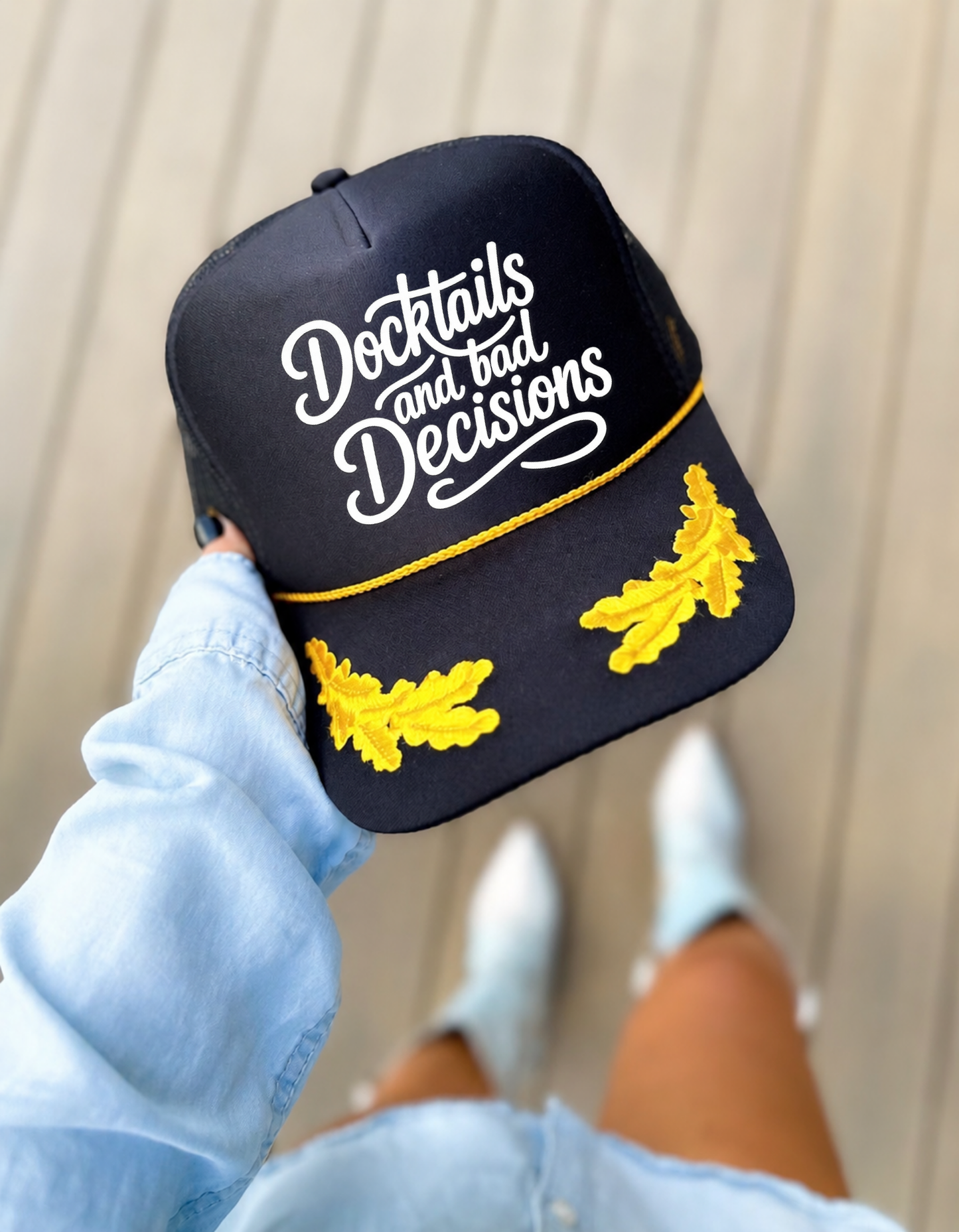 Docktails and Bad Decisions Trucker Hat