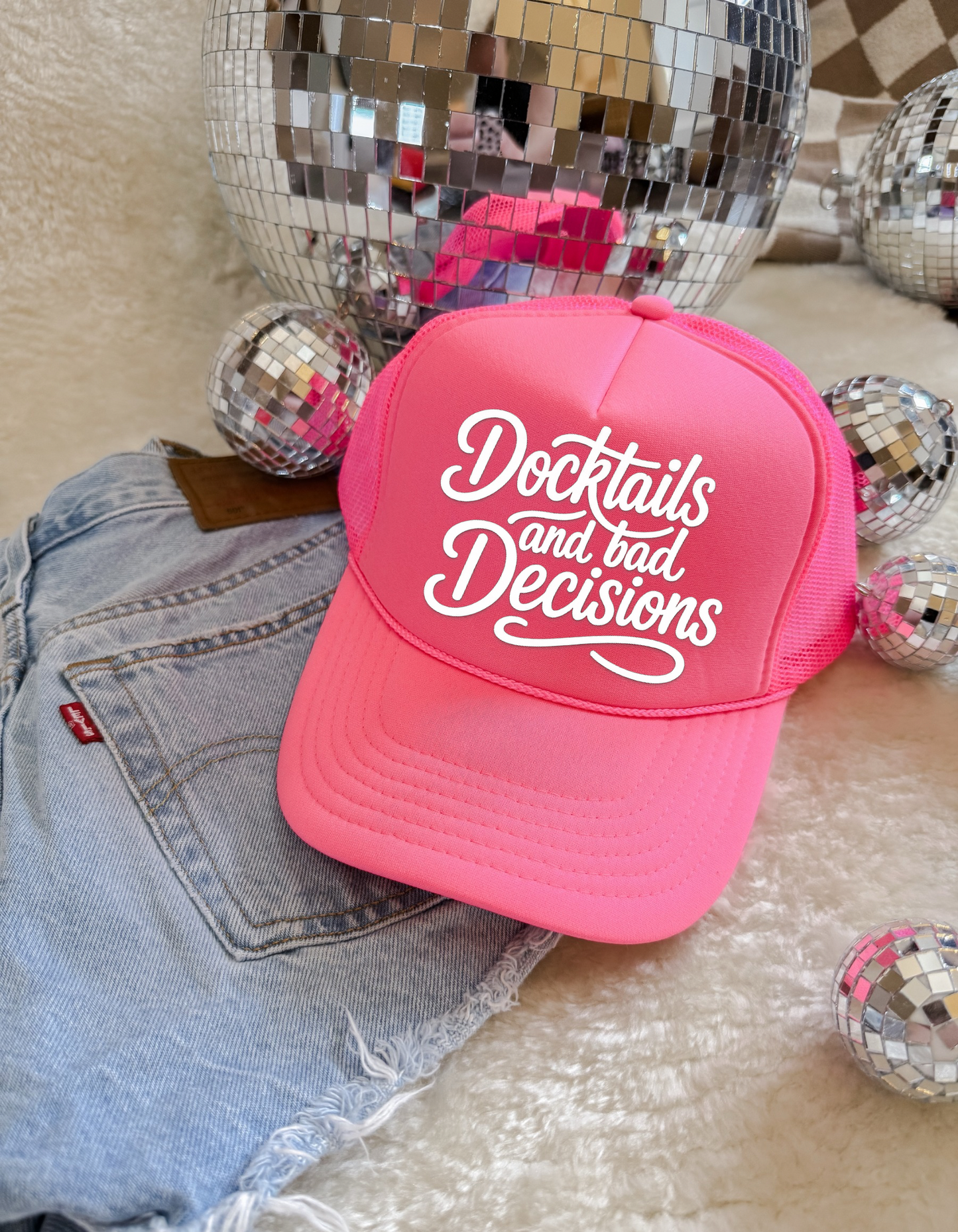 Docktails and Bad Decisions Trucker Hat