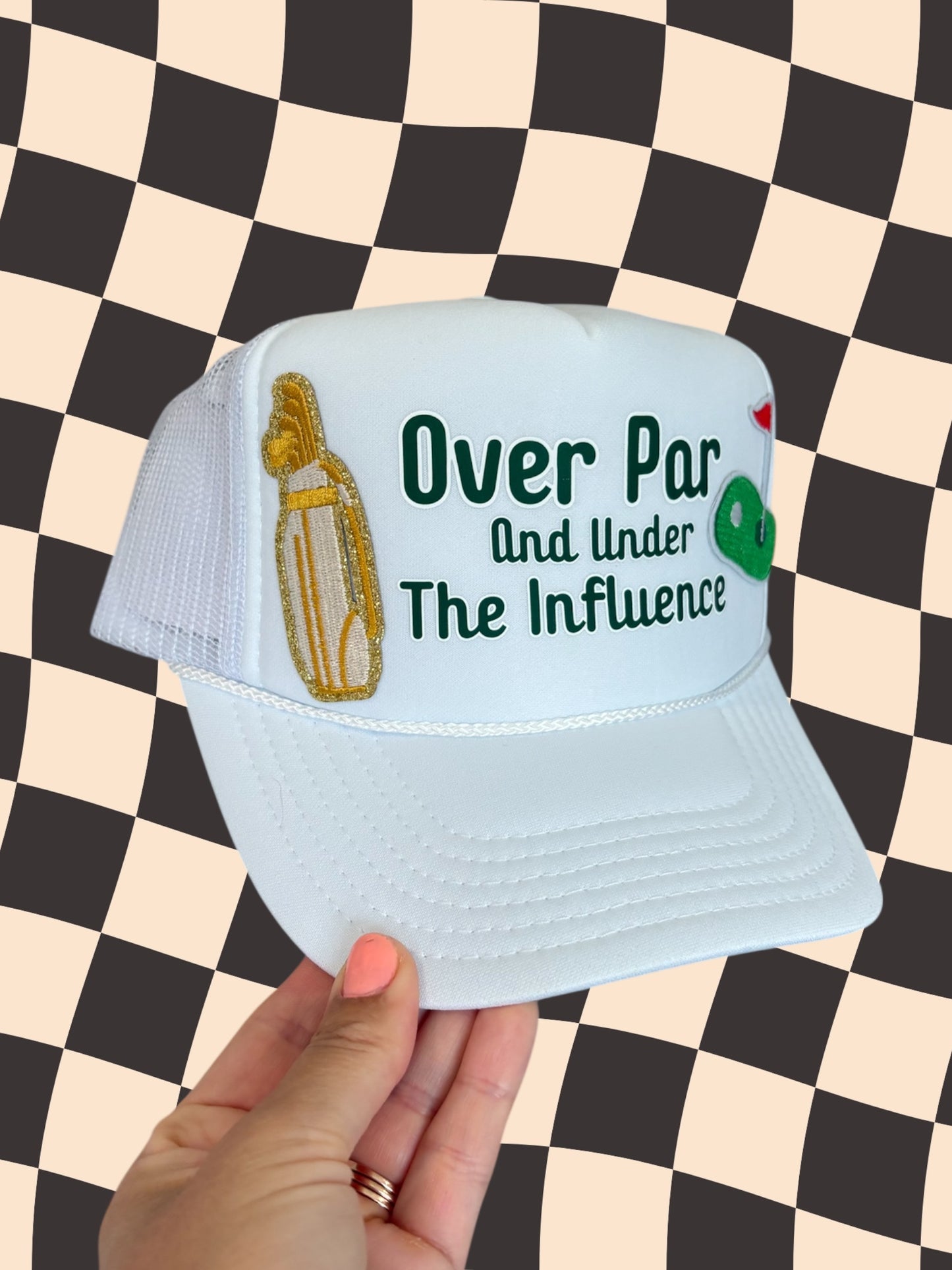 Over Par and Under the Influence Trucker Hat
