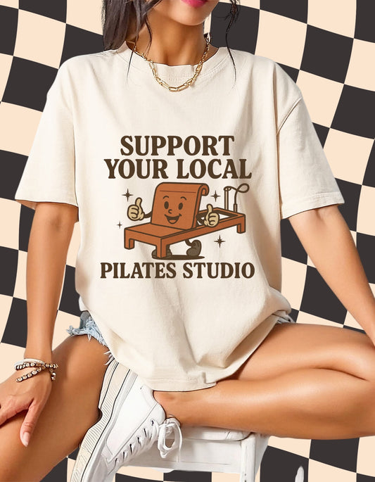 Support Your Local Pilates Studio Sweatshirt|Retro Shirt