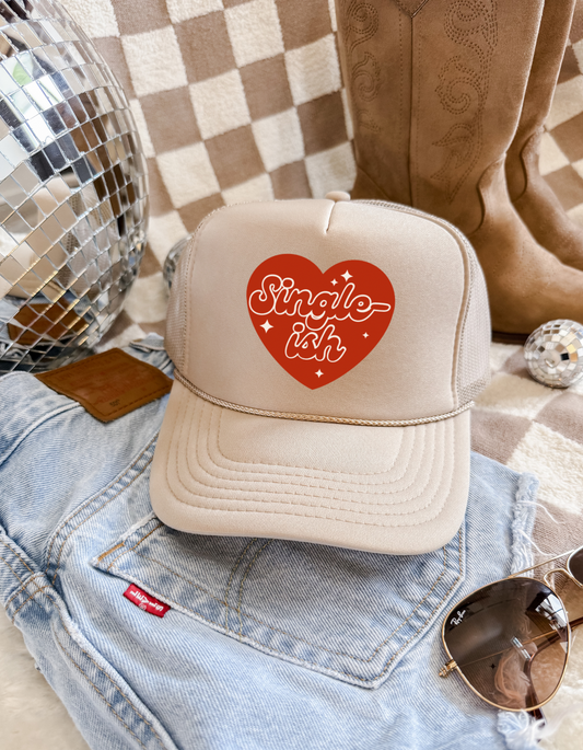 Single-ish Trucker Hat – Valentine’s Day Hat