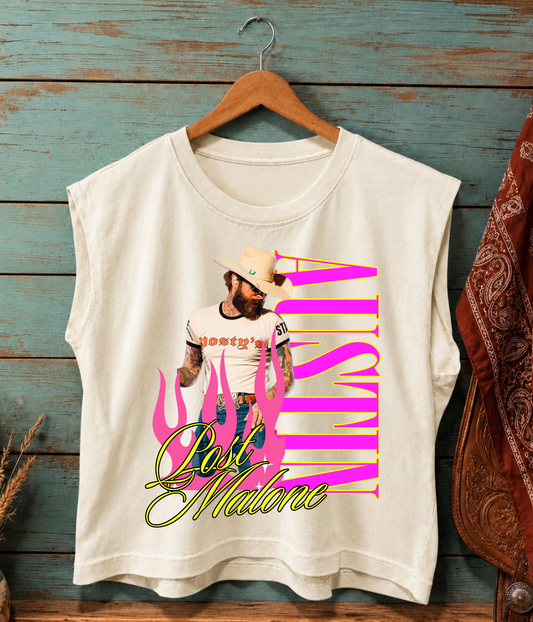 Western Pop Star Inspired Muscle Tee
