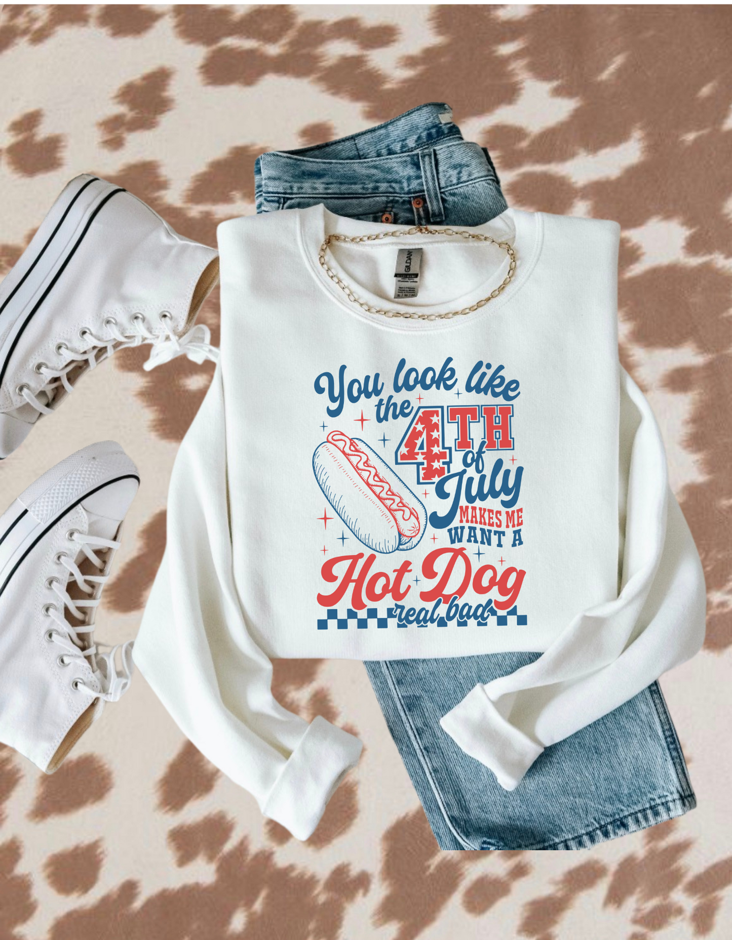Hot Dog Real Bad Crewneck